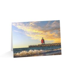 Charlevoix Lighthouse Greeting Cards