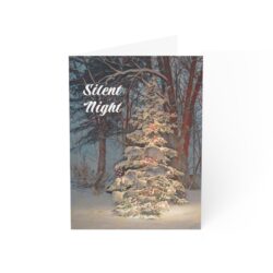 Christmas Greeting Cards (1, 10, 30, and 50pcs) - Snowy Tree Design