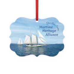 Maritime Heritage Alliance Metal Plaque Ornament —