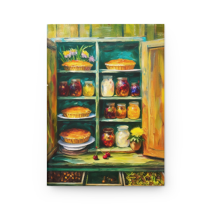 Vintage Pantry Hardcover Journal — Rustic Kitchen Painting Notebook