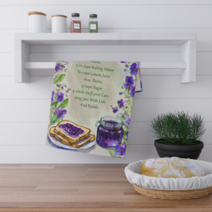 Violet Jelly Tea Towels (cotton, poly)