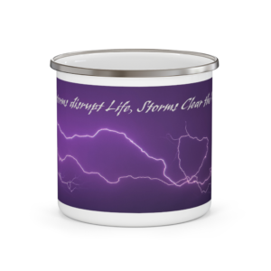 Purple Lightning Camp Mug