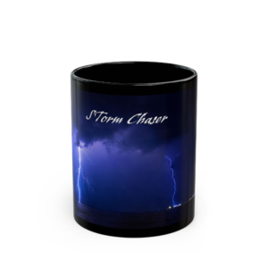 Blue Lightning Ceramic Mug