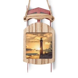 Whimsical Little Sable Sled Ornaments - Perfect for Holiday Decor and Winter Celebrations