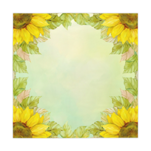 Sunflower Square Tablecloth — Pastel Floral Dining Table Cover for Spring & Summer Decor