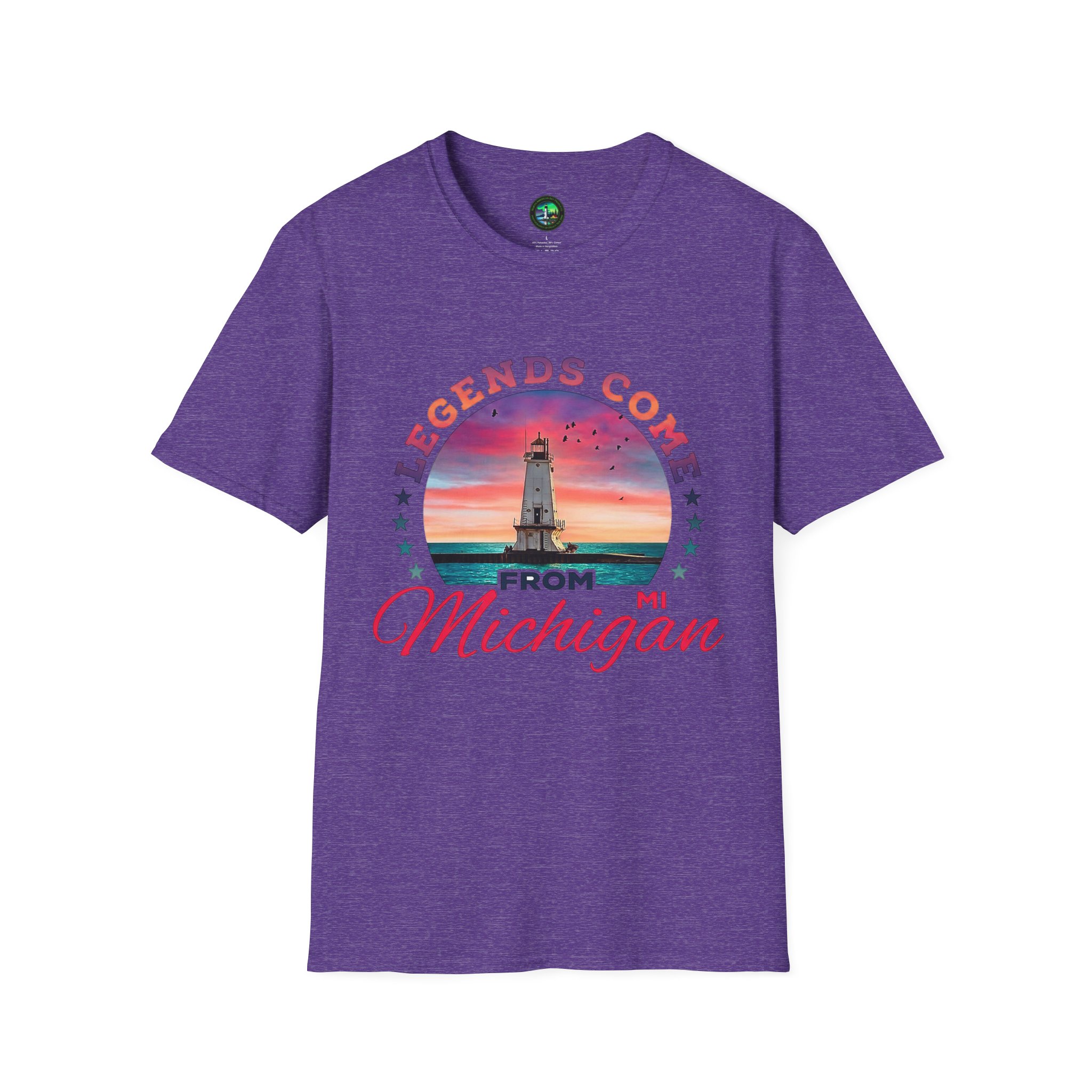 Ludington Lighthouse-Legends Come From Michigan T-Shirt - Image 13