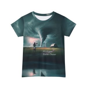 Women's Short Sleeve Shirt - Tornado Stormscape Graphic Tee