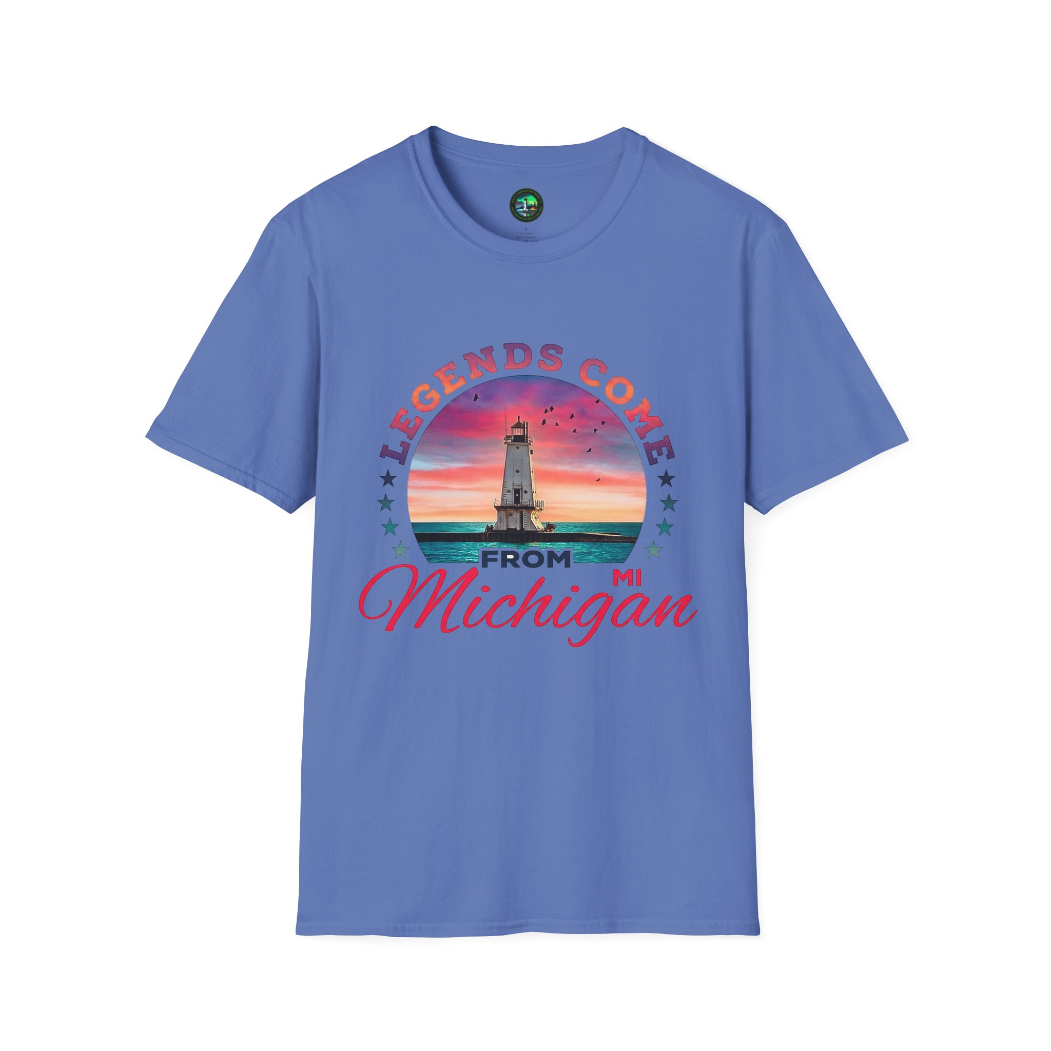 Ludington Lighthouse-Legends Come From Michigan T-Shirt - Image 11