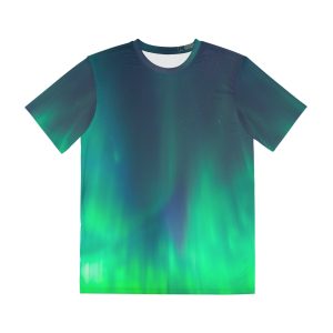 Aurora green Men's Polyester Tee (AOP)