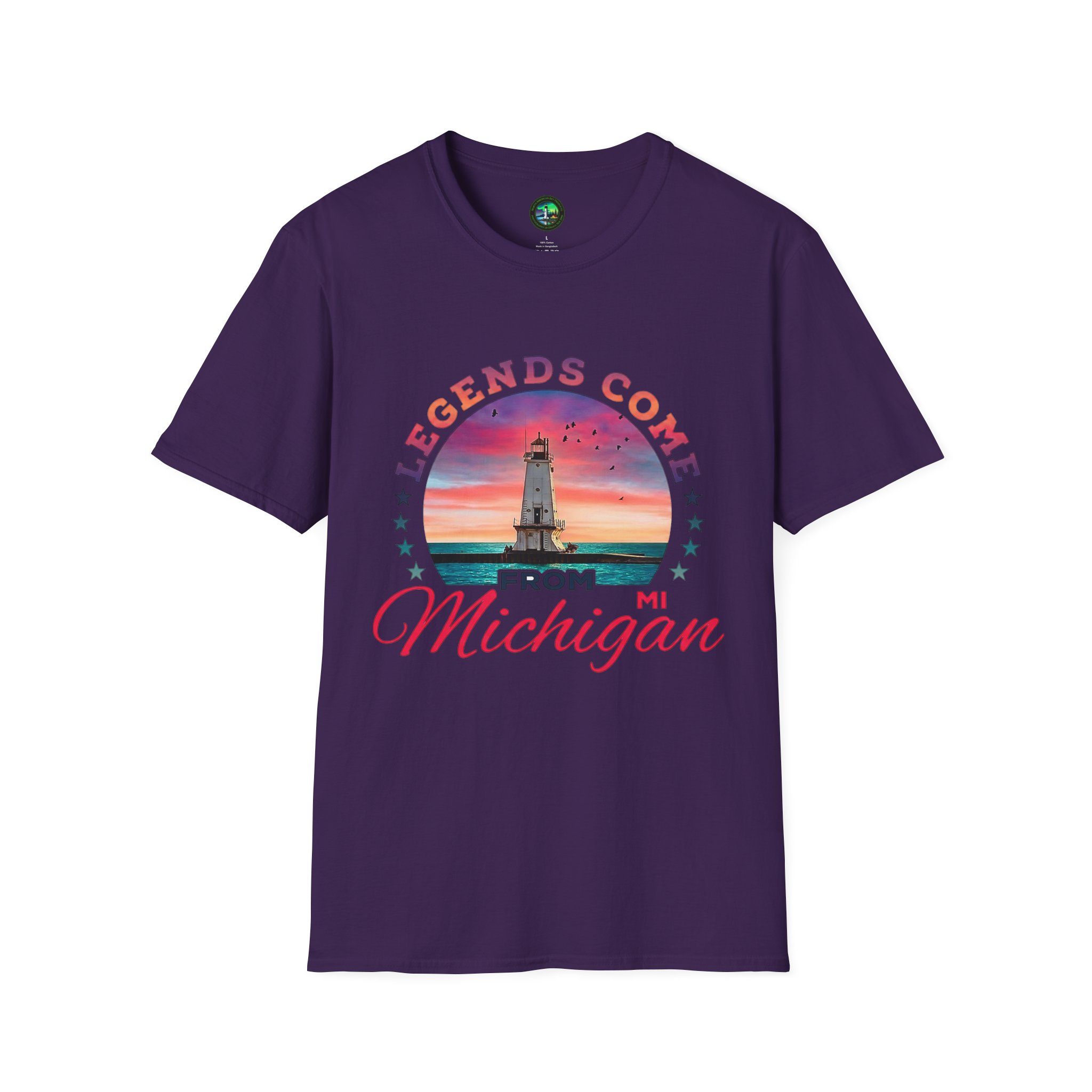 Ludington Lighthouse-Legends Come From Michigan T-Shirt - Image 14