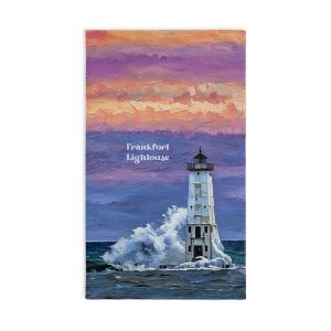 Circular Wave Lighthouse Tea Towel