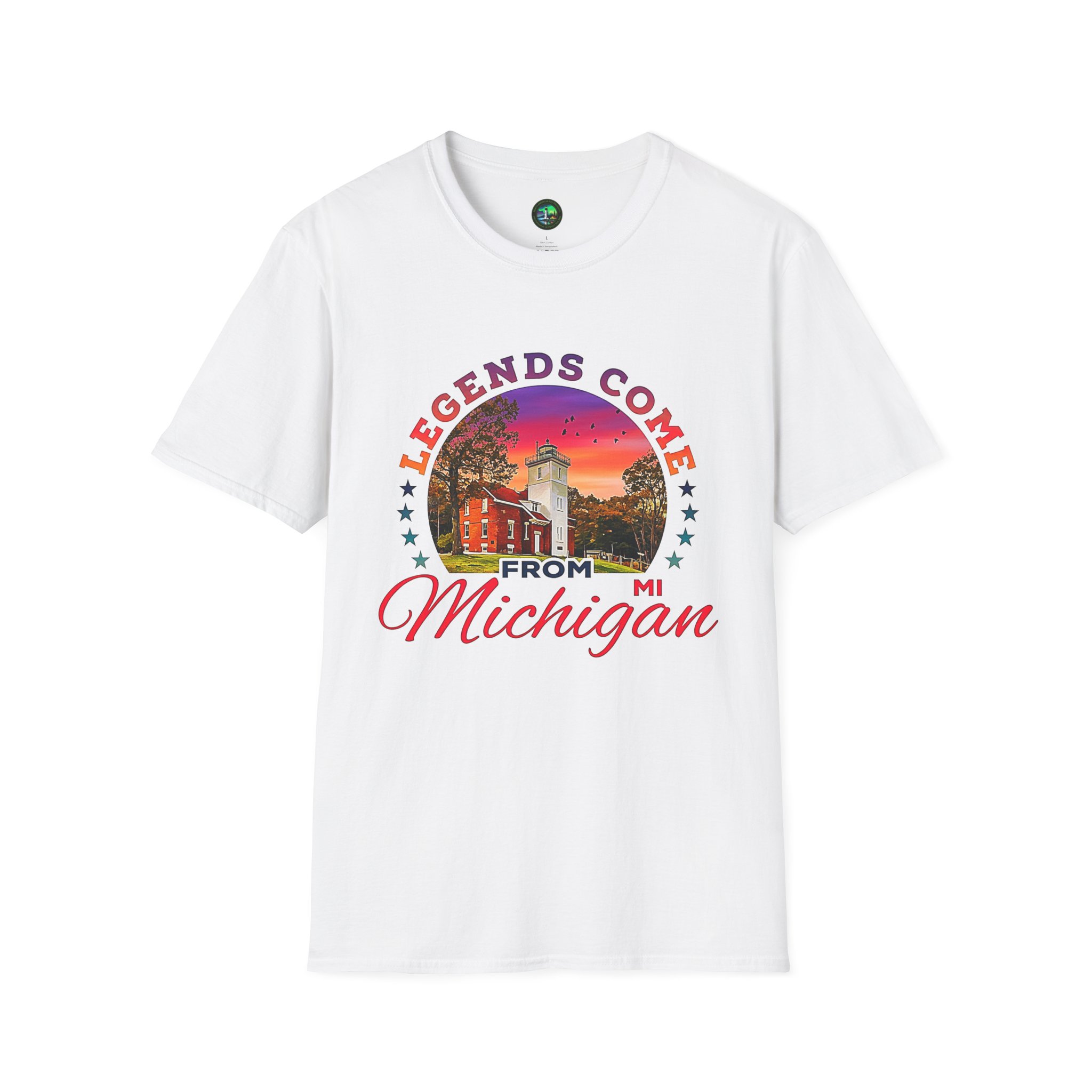 Forty Mile Point Lighthouse- "Legends Come From Michigan" Vintage tee shirt