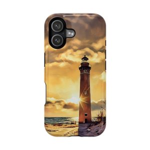 Lighthouse Sunset Phone Case | Magnetic Impact-Resistant Case