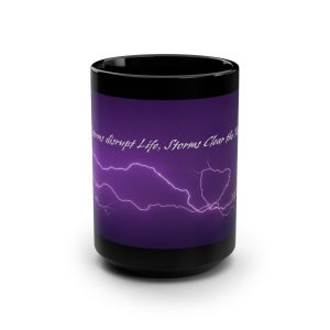 Purple Lightning Ceramic Mug