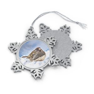 Jayco Bird Pewter Snowflake -Lover Christmas Decor