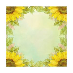 Sunflower Square Tablecloth — Pastel Floral Dining Table Cover for Spring & Summer Decor