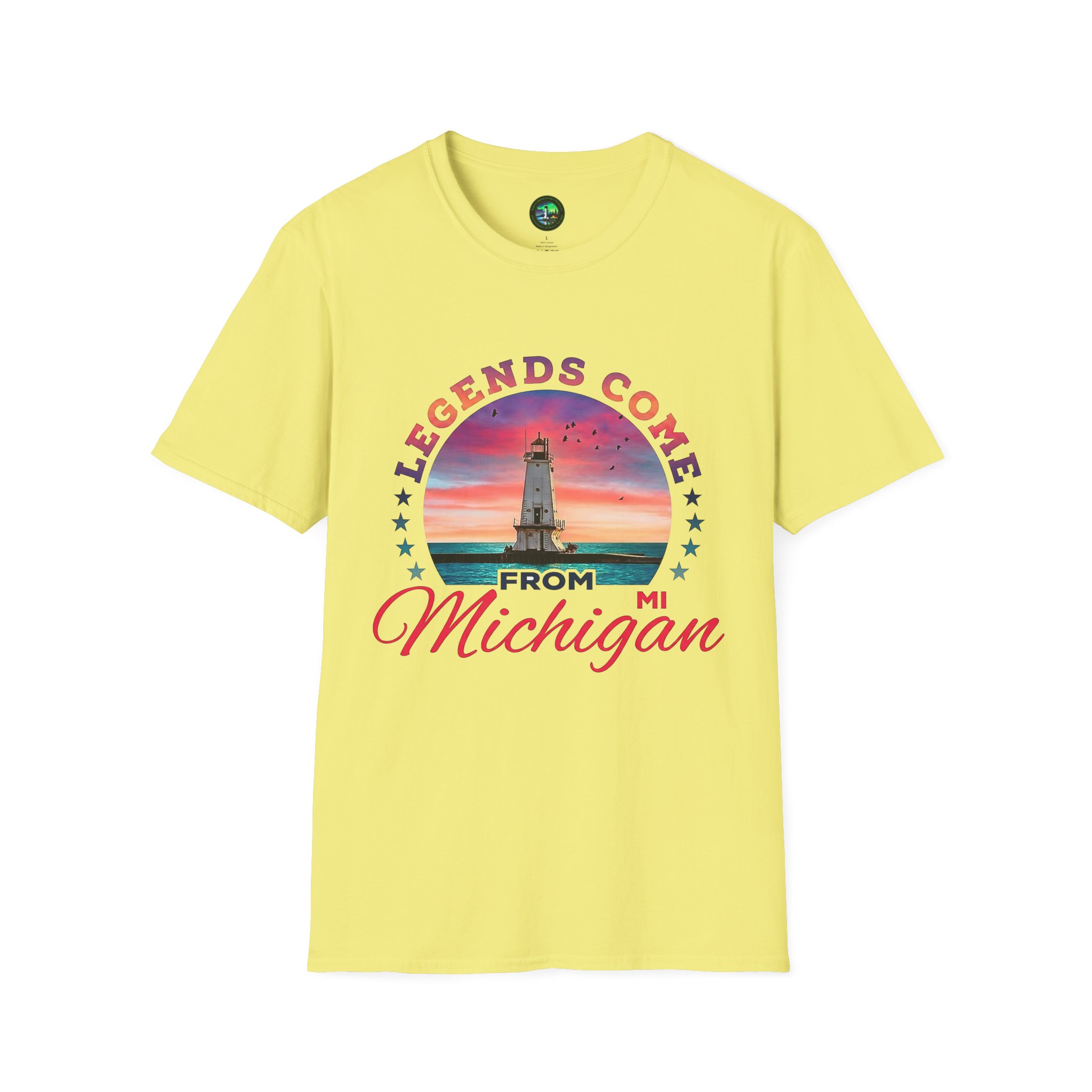 Ludington Lighthouse-Legends Come From Michigan T-Shirt