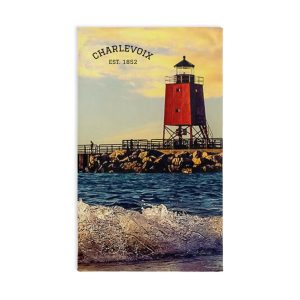 Charlevoix Lighthouse Tea Towel