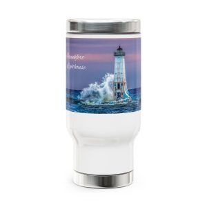 Frankfort Lighthouse Travel Mug with Handle, 14oz