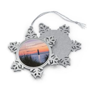 Frankfort Sunset Pewter Snowflake Ornament,