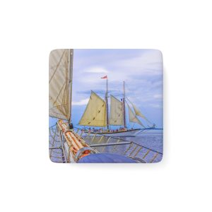 Sailing Adventure Porcelain Magnet - Coastal Decor