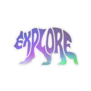 Bear Shaped Stickers - Love and Aurora Design