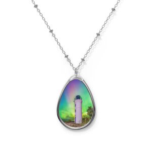 Mother's Day Storm Oval Necklace