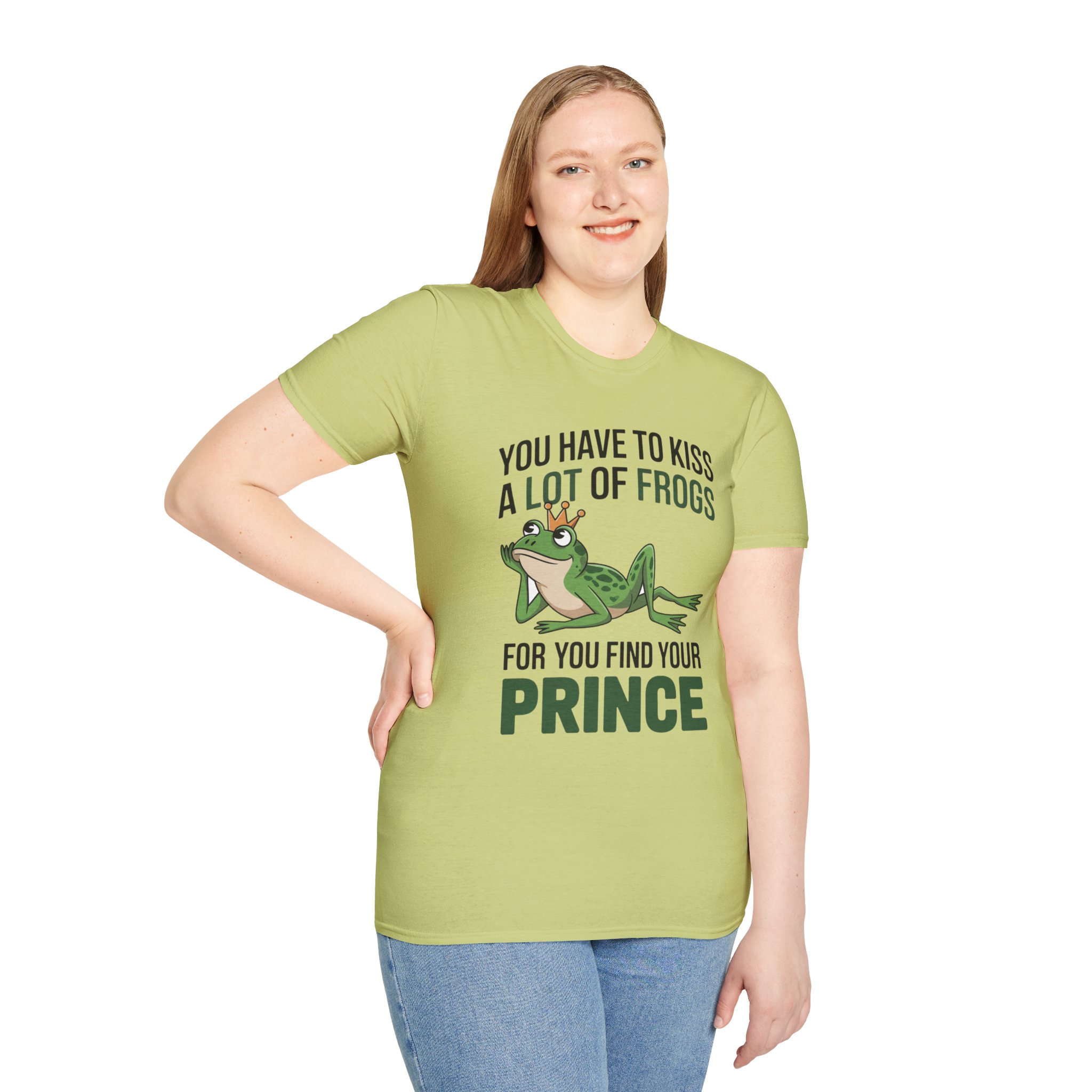 You Have to Kiss a Lot of Frogs T-Shirt — Funny Princess/Prince Frog Graphic Tee - Image 3