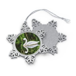Swan Reflection-snowflake Ornament