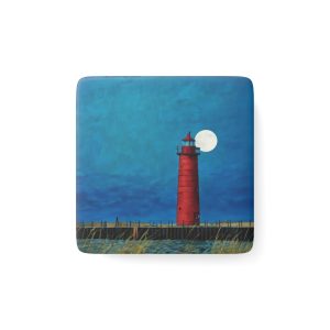 Muskegon Lighthouse Magnet - Coastal Home Decor