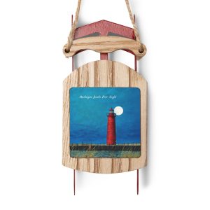 Muskegon Lighthouse Sled Ornaments