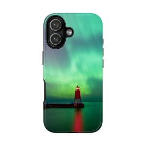 Northern Lights Lighthouse Tough Case | Aurora Phone Cover