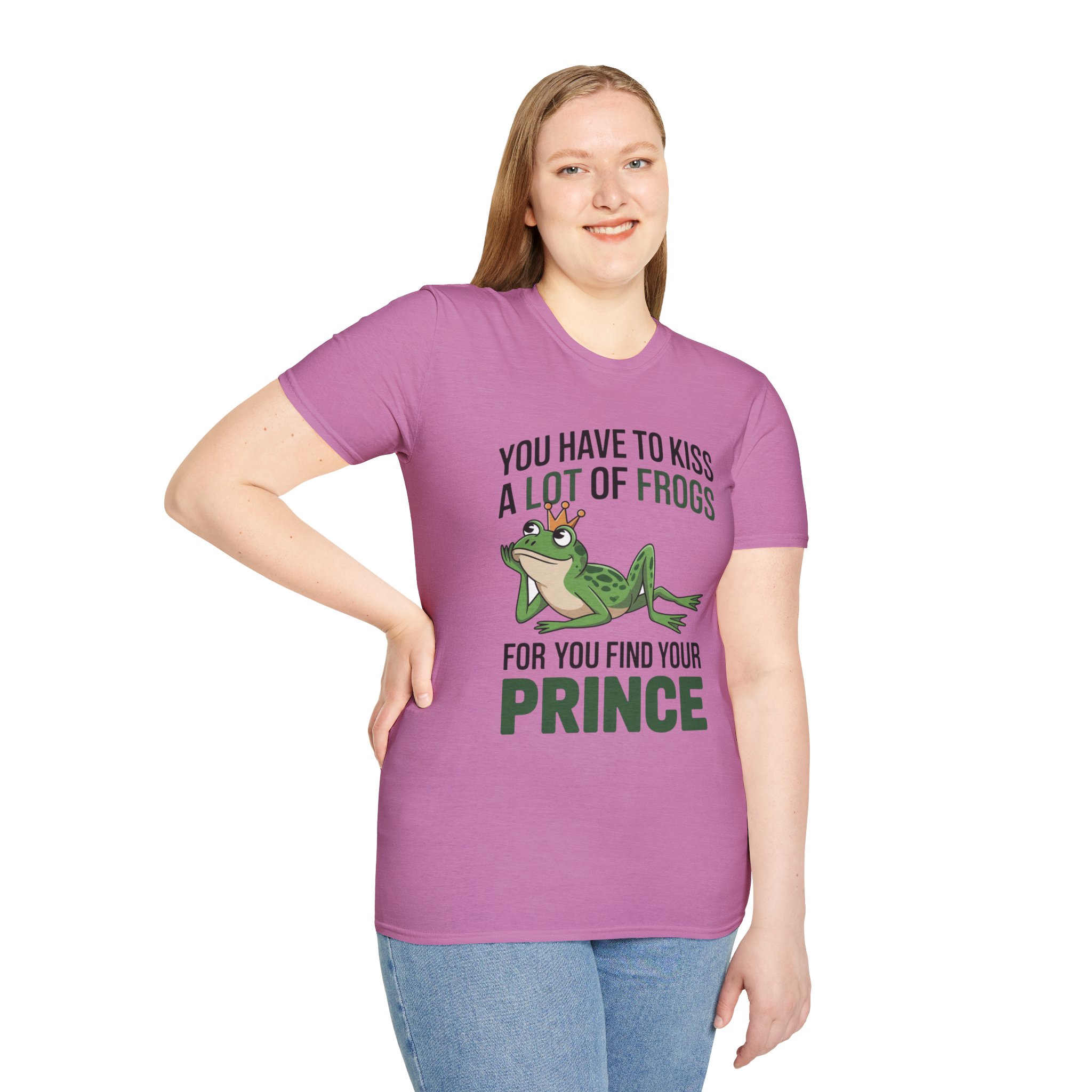 You Have to Kiss a Lot of Frogs T-Shirt — Funny Princess/Prince Frog Graphic Tee - Image 6