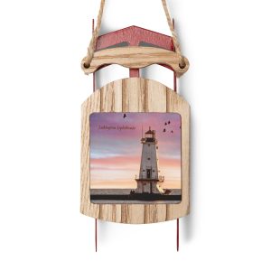 Ludington Ligthouse Sled Ornaments
