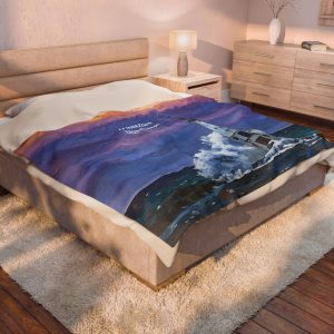 Frankfort Lighthouse Velveteen Blanket
