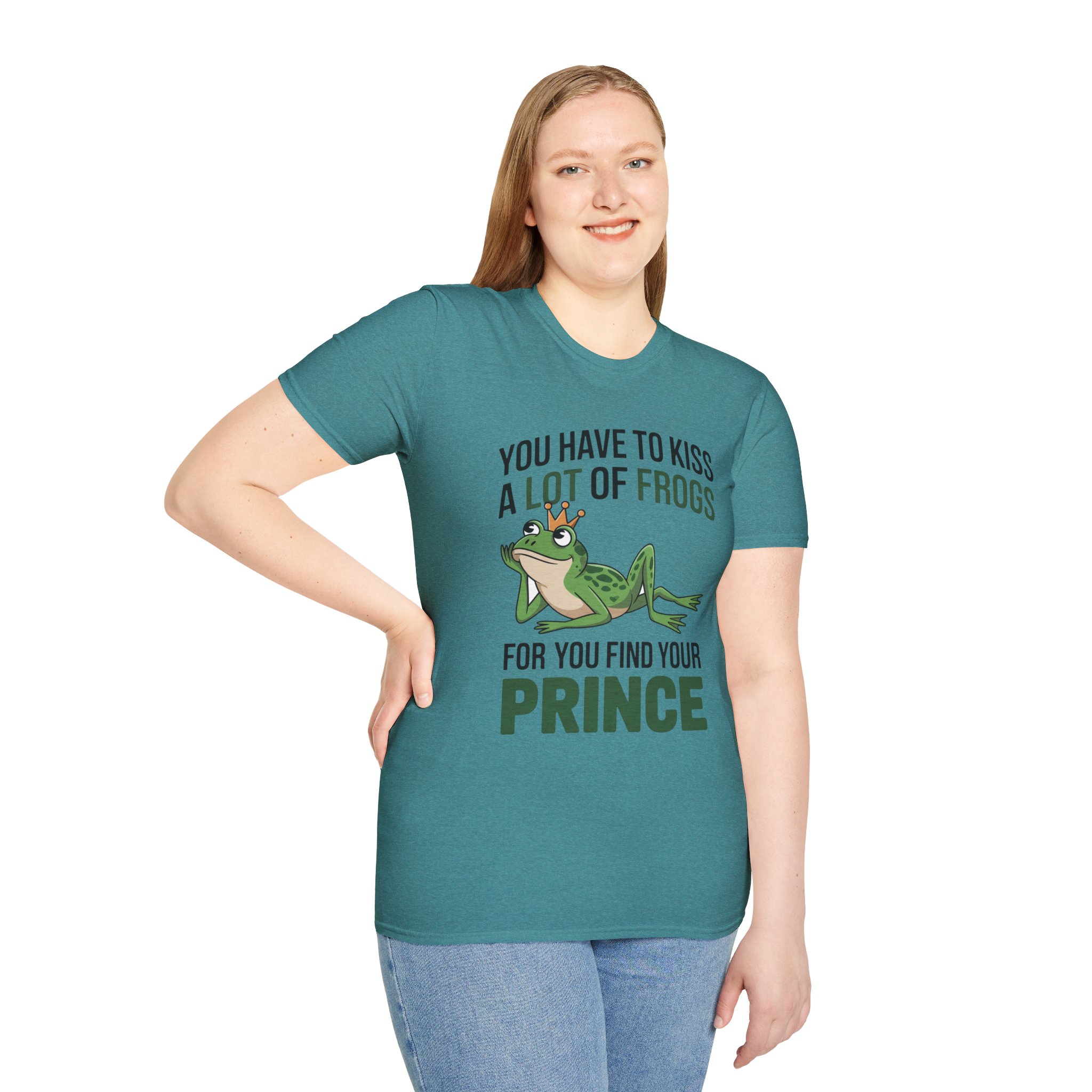 You Have to Kiss a Lot of Frogs T-Shirt — Funny Princess/Prince Frog Graphic Tee - Image 4